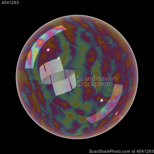 Image of Realistic soap bubble