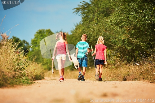 Image of Siblings in nature