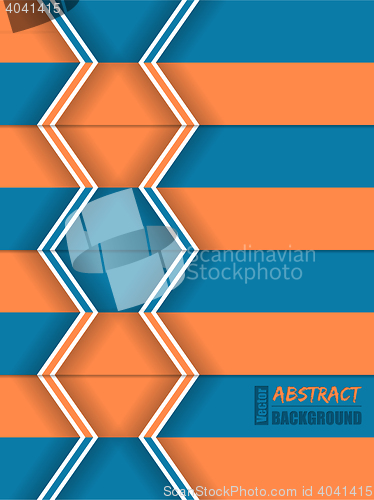 Image of Abstract orange blue arrow brochure