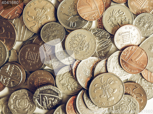 Image of Vintage Pound coins