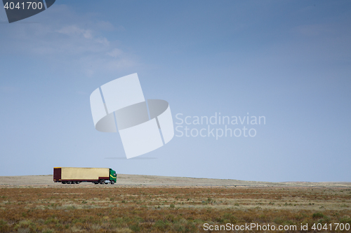 Image of Truck driving in countryside