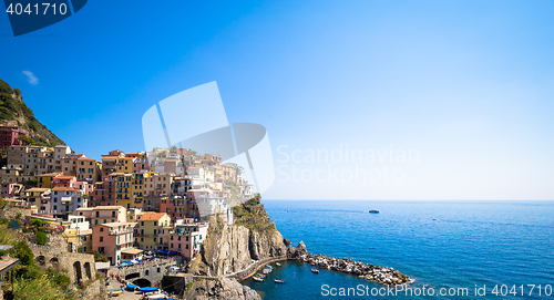 Image of Manarola in Cinque Terre, Italy - July 2016 - The most eye-catch