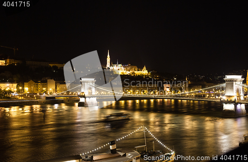 Image of Budapest, cityscape by night