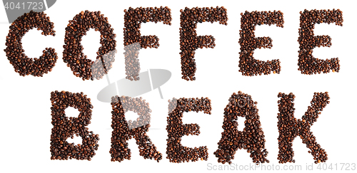 Image of coffee break isolated