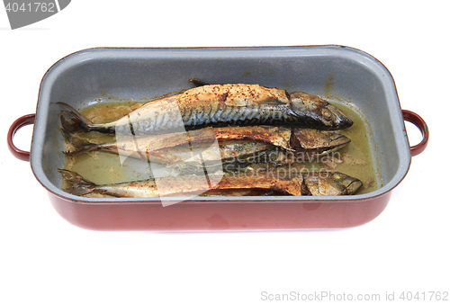 Image of baked mackerel fish 