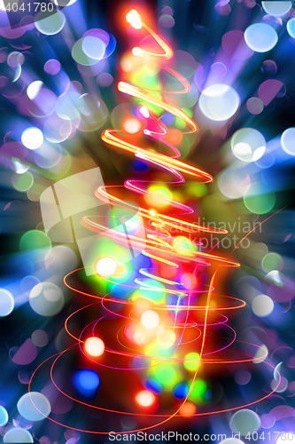 Image of abstract xmas tree