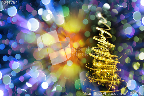 Image of abstract christmas tree