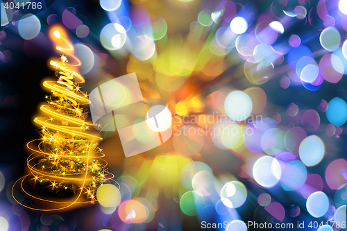 Image of abstract christmas tree