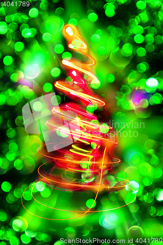 Image of abstract christmas tree
