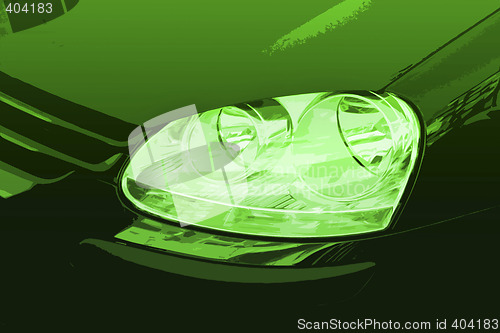 Image of Car headlight.