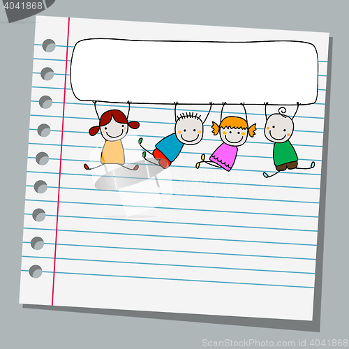 Image of notebook paper kids