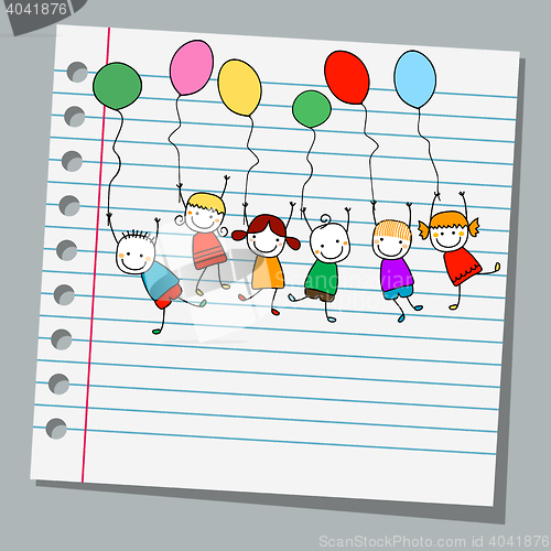 Image of notebook paper kids