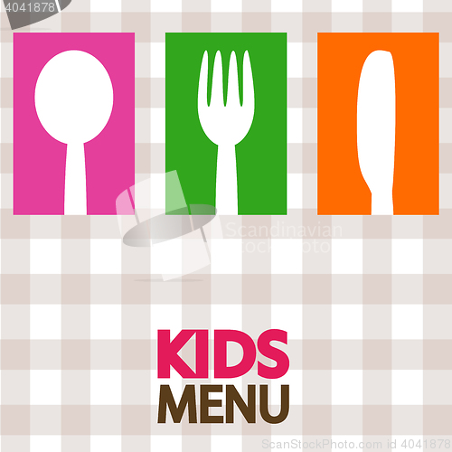 Image of kids menu background