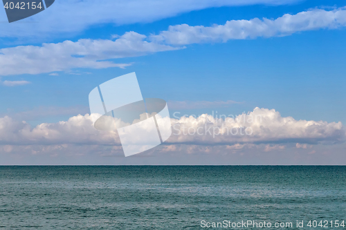 Image of Landscape with a view of the calm sea.