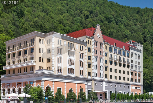 Image of Comfortable hotel in the mountains.