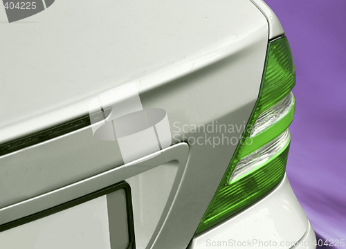 Image of Close-up picture of a car back