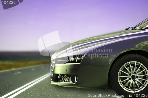 Image of Car on the highway.