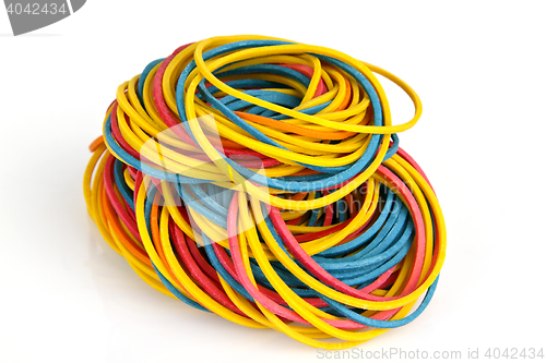 Image of Colorful rubber bands
