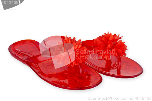 Image of Red Flip Flops