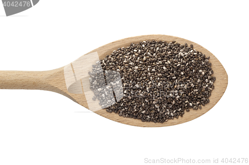Image of Spoonful of chia seeds