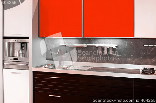 Image of Kitchen red