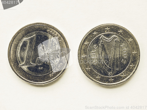 Image of Vintage Irish 1 Euro coin