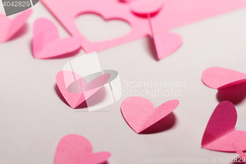 Image of Pink paper hearts