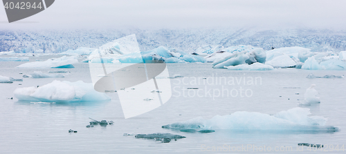 Image of Jokulsarlon is a large glacial lake in southeast Iceland