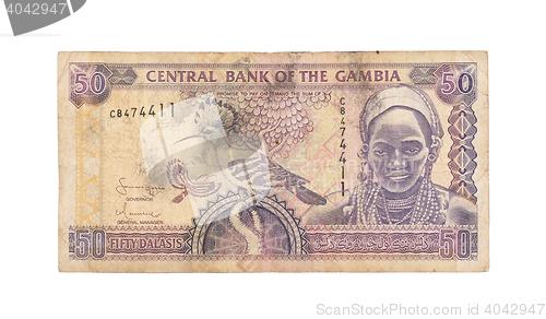 Image of 50 Gambian dalasi bank note