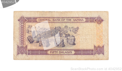 Image of 50 Gambian dalasi bank note