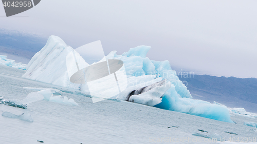 Image of Jokulsarlon is a large glacial lake in southeast Iceland