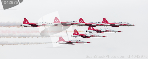 Image of LEEUWARDEN, THE NETHERLANDS - JUNE 10, 2016: Turkish Air Force D