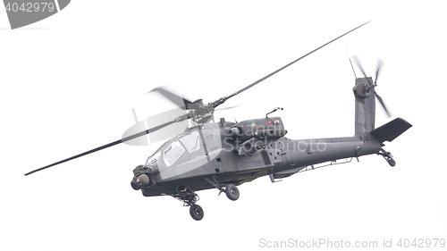 Image of LEEUWARDEN, THE NETHERLANDS - JUN 11, 2016: Boeing AH-64 Apache 