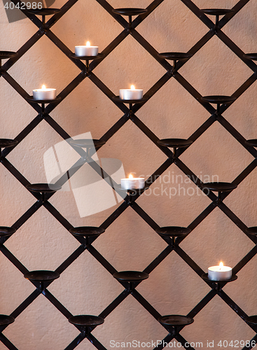 Image of Candles in a church