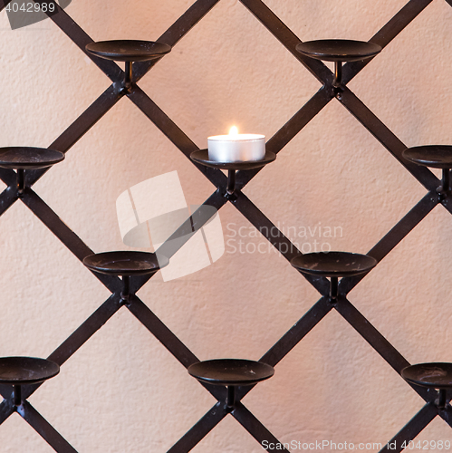 Image of Candles in a church