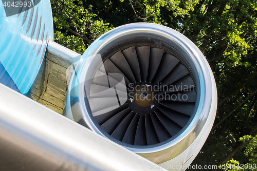 Image of Engine of an airplane