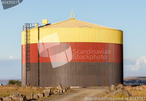 Image of Colorful storage tank