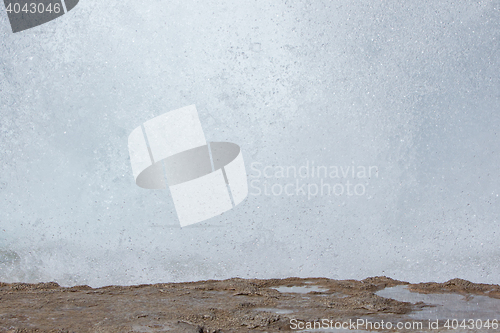 Image of The famous Strokkur Geyser - Iceland - Close-up