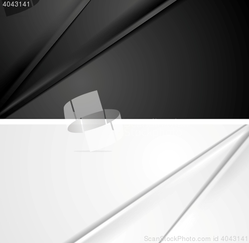 Image of Smooth silk lines black and white backgrounds