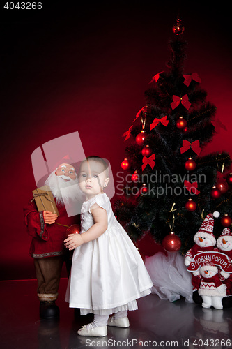 Image of little baby, xmas