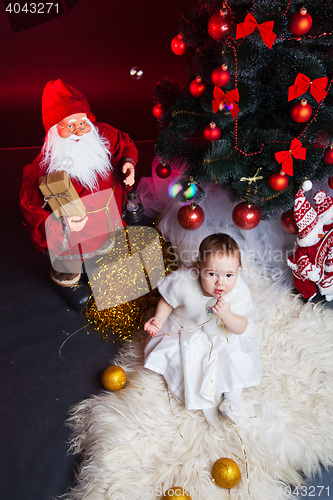Image of little baby, xmas