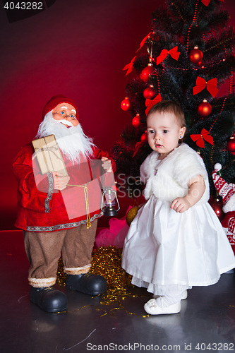 Image of little baby, xmas