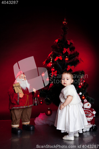 Image of little baby, xmas