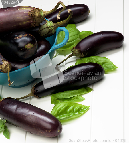 Image of Raw Small Eggplants