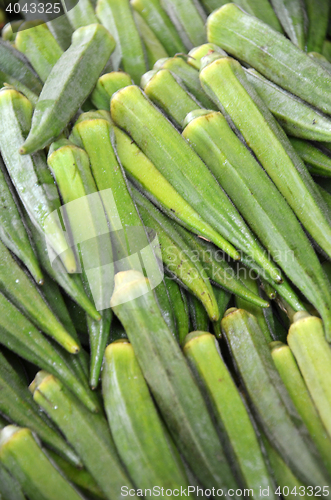Image of Raw green Okra