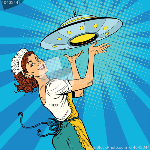 Image of The waitress with UFO
