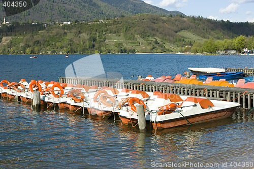 Image of Catamarans on Caldonazzo lake