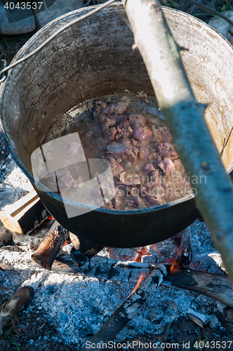 Image of Cooking over a campfire