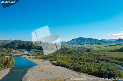 Image of Mountains landscape in autumn day