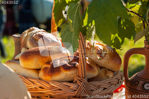 Image of Russian table with food